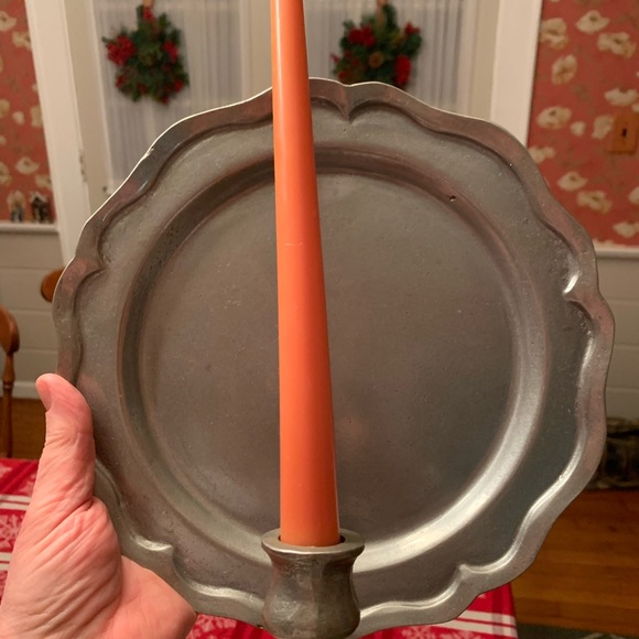 Pewter wall sconces (2) stamped Freeport pa - Picture 1 of 4